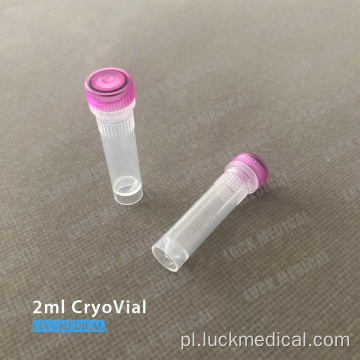 PC Plastic Cryovials 2 ml Lab Użyj CE